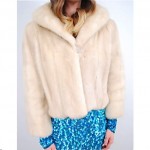 vintage 1960s cropped mink bolero jacket