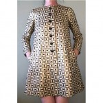 vintage 1960s don sophisticates lame mini dress