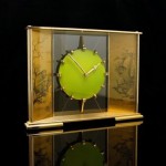 vintage 1960s jaeger lecoultre brass clock