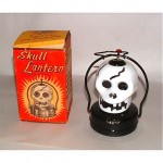 vintage 1960s skull lantern in box
