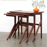 vintage 1960s teak nesting tables