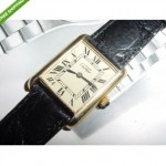 vintage 1970s cartier mens tank watch