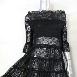 vintage 1990s sheer lace dress