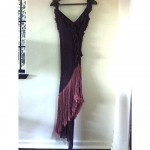 vintage 1997 john galliano for christian dior silk fringe dress