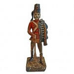vintage 19th century hand carved wood hessian soldier sculpture