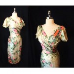 vintage ceil chapman silk dress