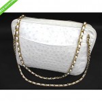 vintage chanel ostrich shoulder bag