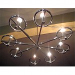 vintage chrome chandelier