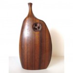 vintage doug ayers wood vase