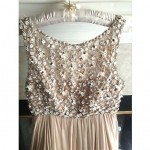 vintage elinor simmons for malcolm starr beaded gown