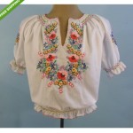 vintage hand embroidered peasant blouse