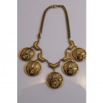 vintage joseff of hollywood bulldog necklace