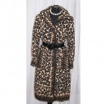 vintage mid-century donald brooks leopard print coat