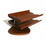 vintage mid-century peter pepper teak letter trays