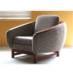 vintage mid-century teak lounge chair