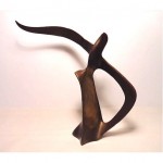 vintage midcentury bronze flying bird sculpture