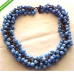 vintage miriam haskell glass bead necklace