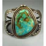 vintage navajo large turquoise bracelet