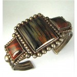 vintage navajo petrified wood bracelet