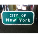 vintage new york highway sign