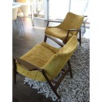 vintage pair kofod larsen for selig loung chairs