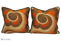vintage pair scandinavian pillows