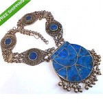 vintage tribal lapis lazuli necklace