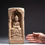 ancient chinese wei dynasty pottery buddha shrine