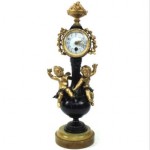 antique 1880s french figural mental clock