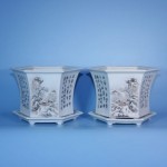 antique chinese pair porcelain republic jardinieres