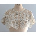 antique edwardian guipure lace collar capelet