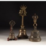 antique javanese tibetan bronze hand bell collection
