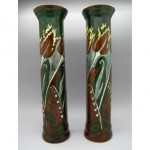 antique pair brantjes art nouveau tulip vase