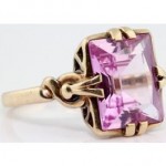 vintage 1920s art deco topaz ring