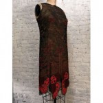 vintage 1920s beaded embroidered silk flapper dress