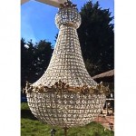 vintage 1930s french crystal chandelier