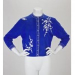 vintage 1950s beaded lambswool sweater