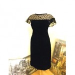 vintage 1950s silk velvet lbd