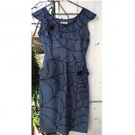 vintage 1950s spiderweb party dress