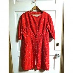 vintage 1960s halle bros polka dot coat