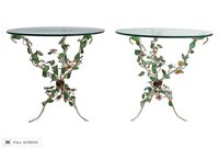 vintage 1960s pair italian tole side tables