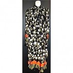 vintage 1970s bill blass silk tulip print dress nwt