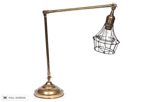 vintage adjustable brass desk lamp