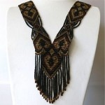 vintage beaded flapper necklace