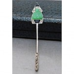 vintage cartier diamond jade buddha jabot pin