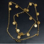 vintage fendi janus coin necklace