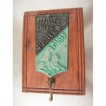 vintage french wall plaque leash holder