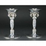 vintage georg jensen sterling candlesticks