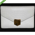 vintage hermes ostrich clutch