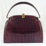 vintage lucille de paris alligator handbag